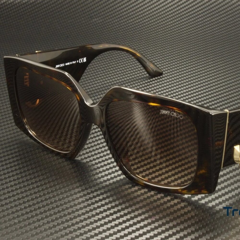 Jimmy Choo JC5006U 500213 Sunglasses Havana / Gradient Brown Lens 55mm Women’s